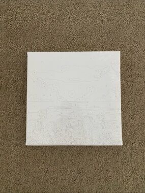 Small Square Blank Paint-by-Number Canvas Kit